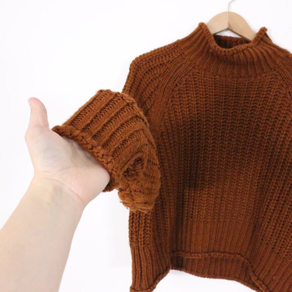 H&M Brown Ribbed Turtleneck Sweater - Picture 6 of 8